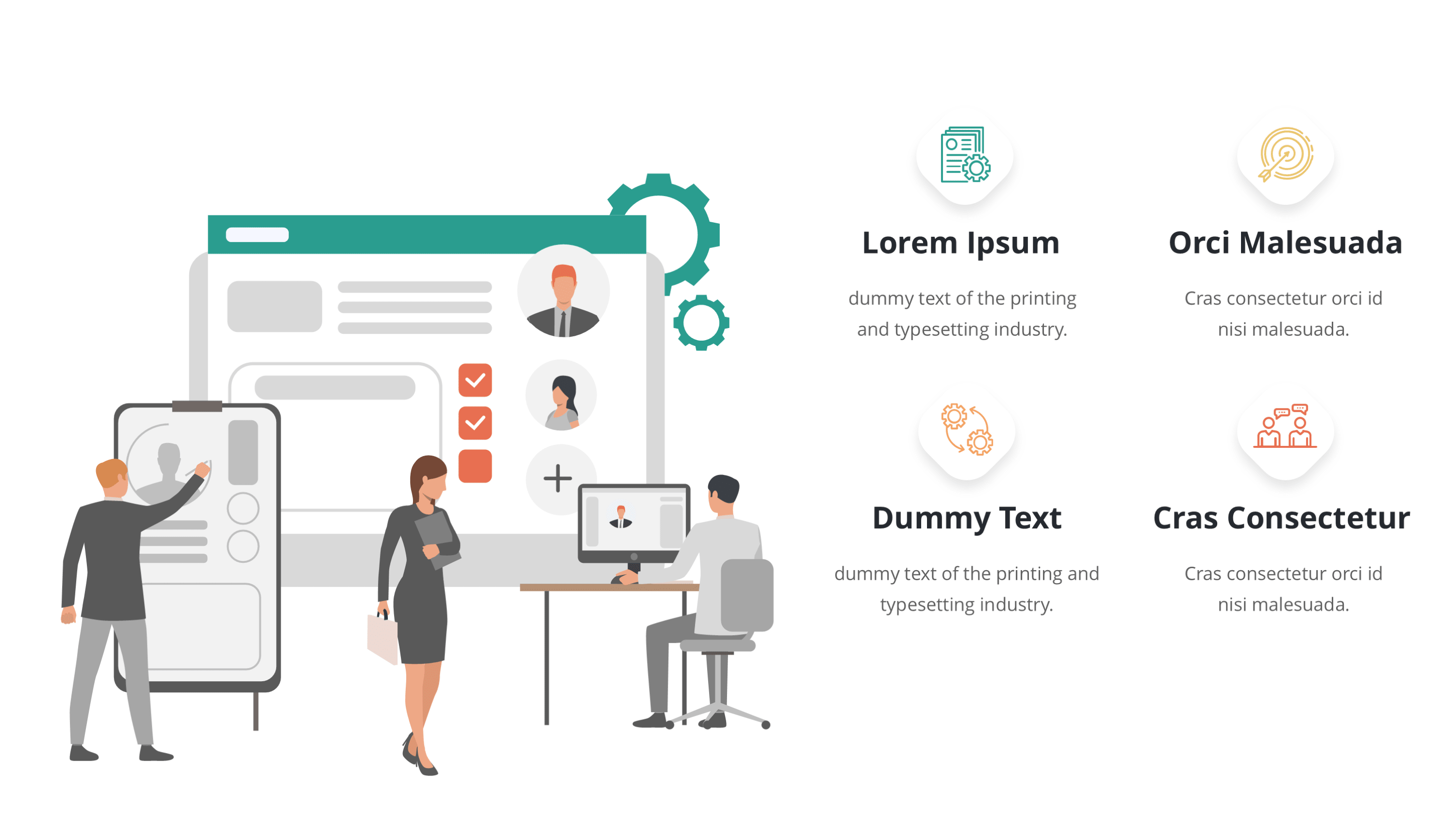 Agile Team PowerPoint Template - SlideIno