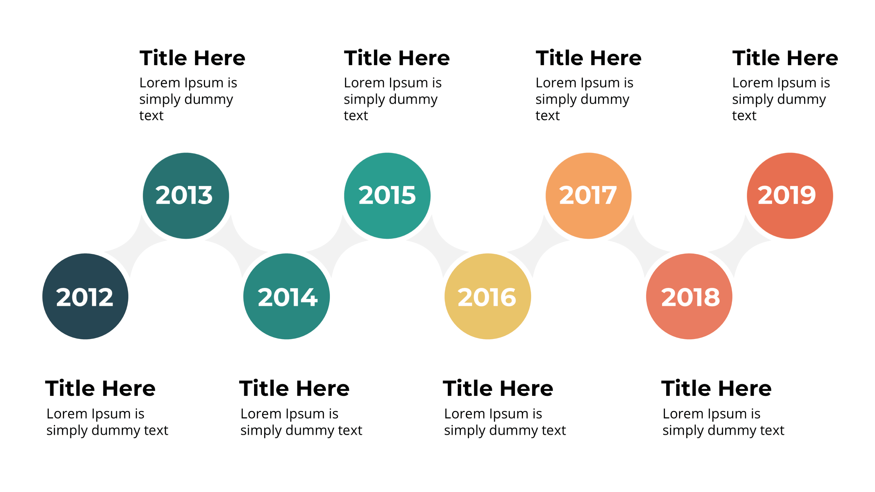 Business Roadmap Template: Journey & Strategic Path Slides for PowerPoint - SlideIno