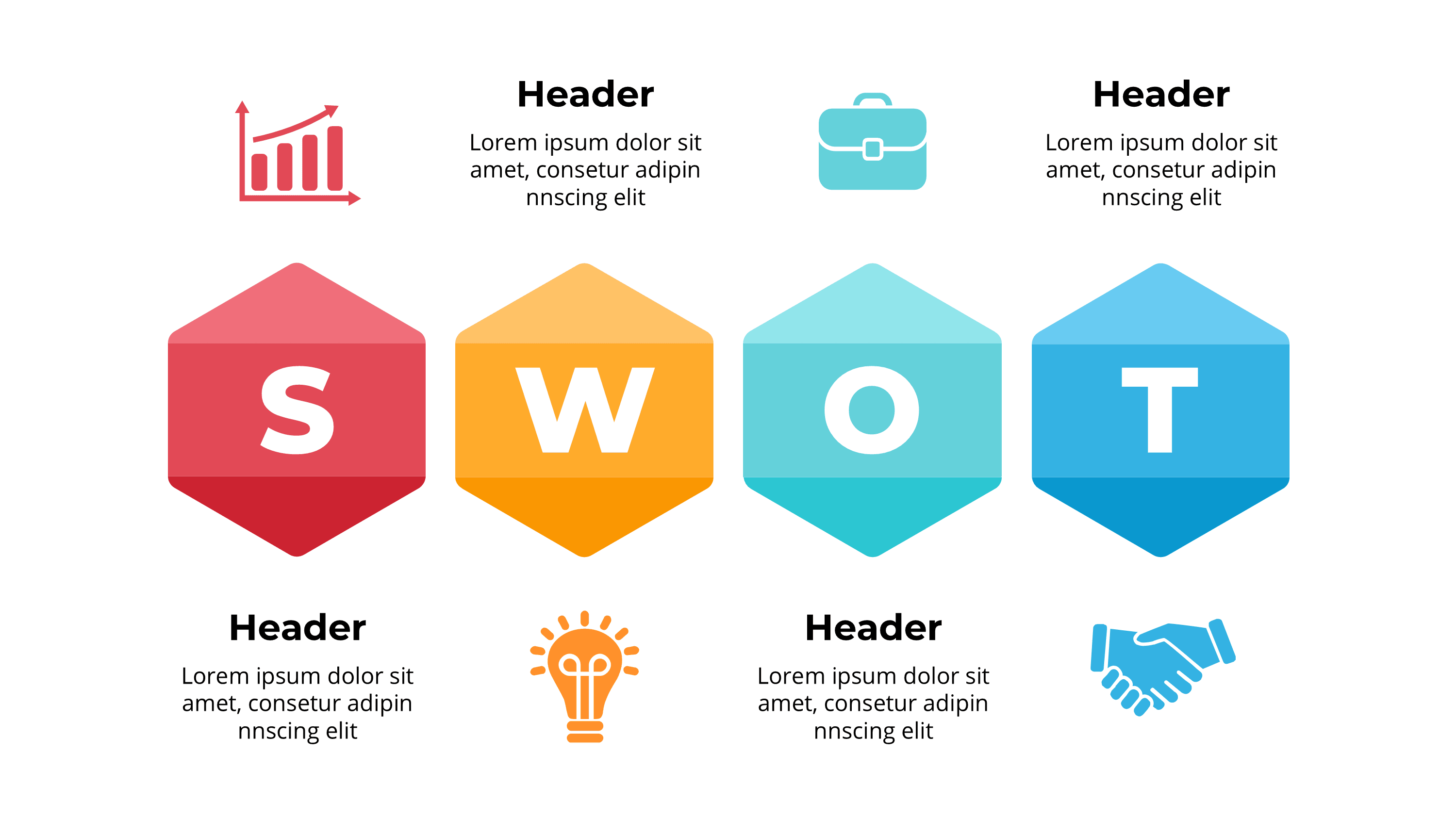 Business SWOT Analysis Template: Corporate Strategy Slides for PowerPoint - SlideIno