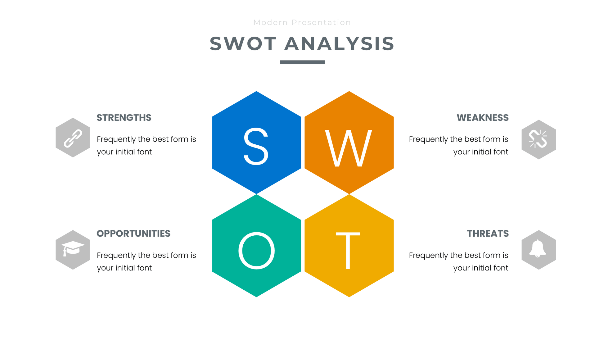 Business SWOT Analysis Template: Corporate Strategy Slides for PowerPoint - SlideIno