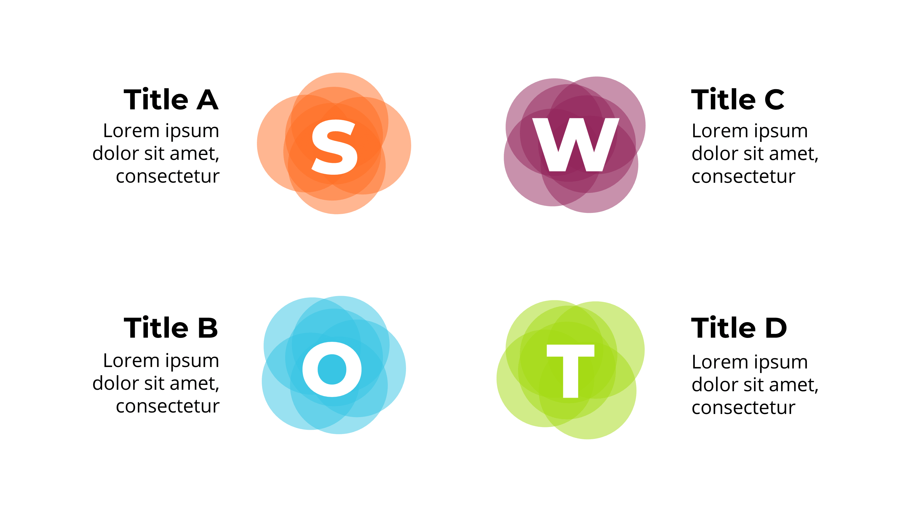 Creative SWOT Template PowerPoint: Watercolor & Visual Design Slides - SlideIno
