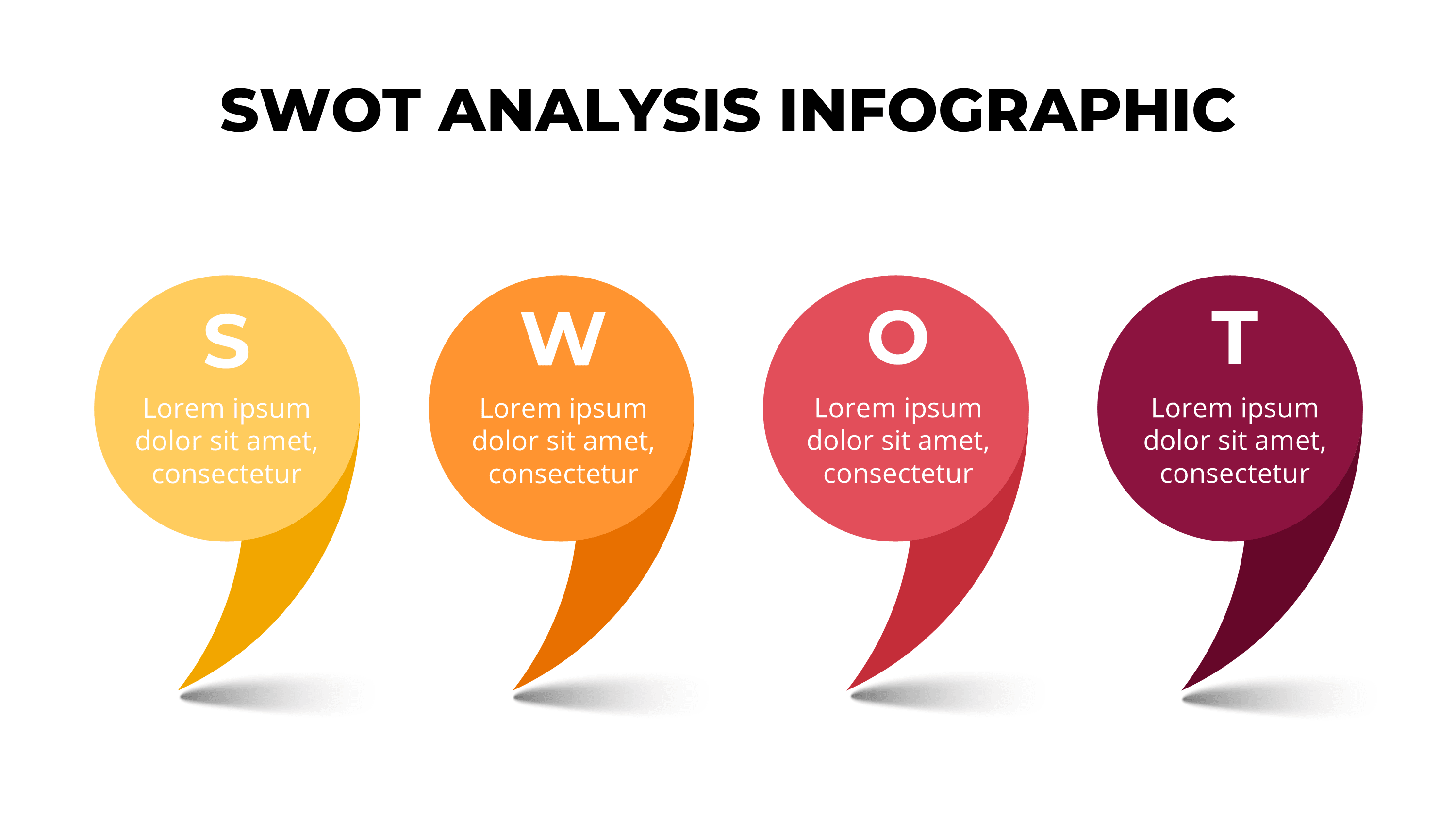 Creative SWOT Template PowerPoint: Watercolor & Visual Design Slides - SlideIno
