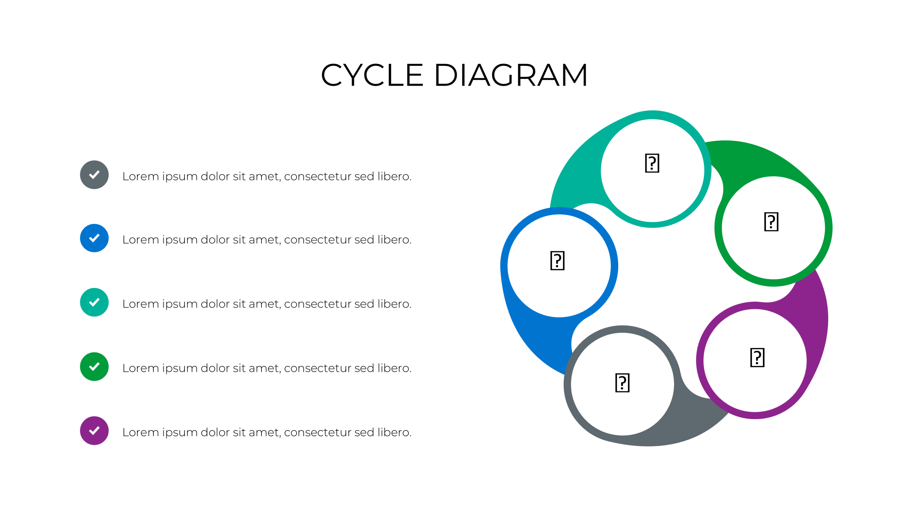 Cycle Diagram PowerPoint Template: Circular Process Slides - SlideIno