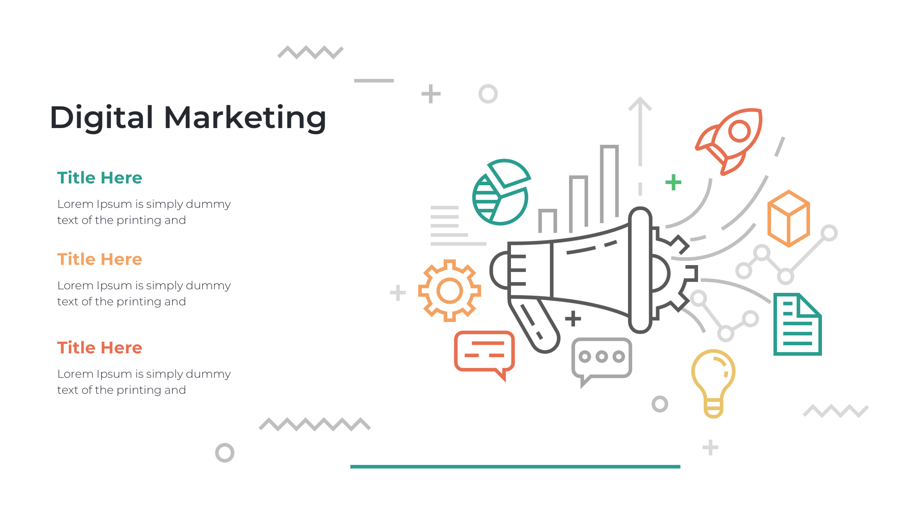 Digital Marketing & SEO Template PowerPoint: Online Marketing Slides - SlideIno