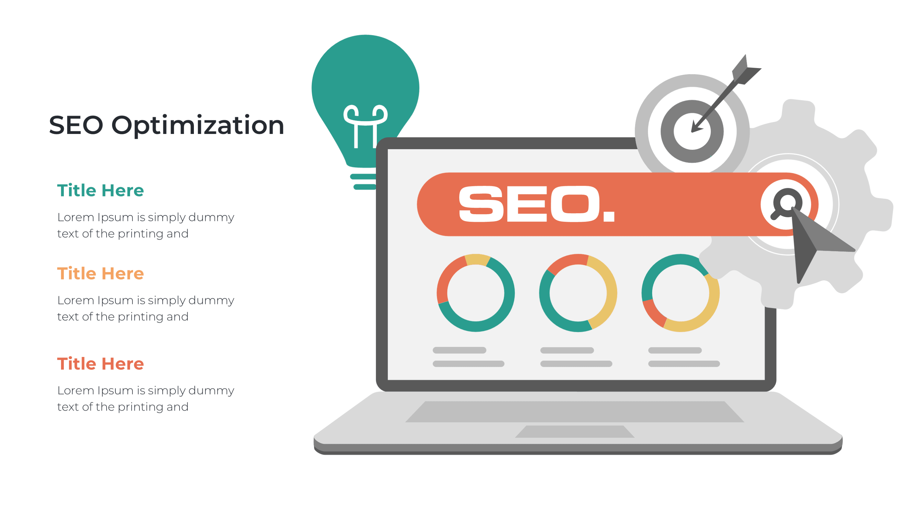 Digital Marketing & SEO Template PowerPoint: Online Marketing Slides - SlideIno