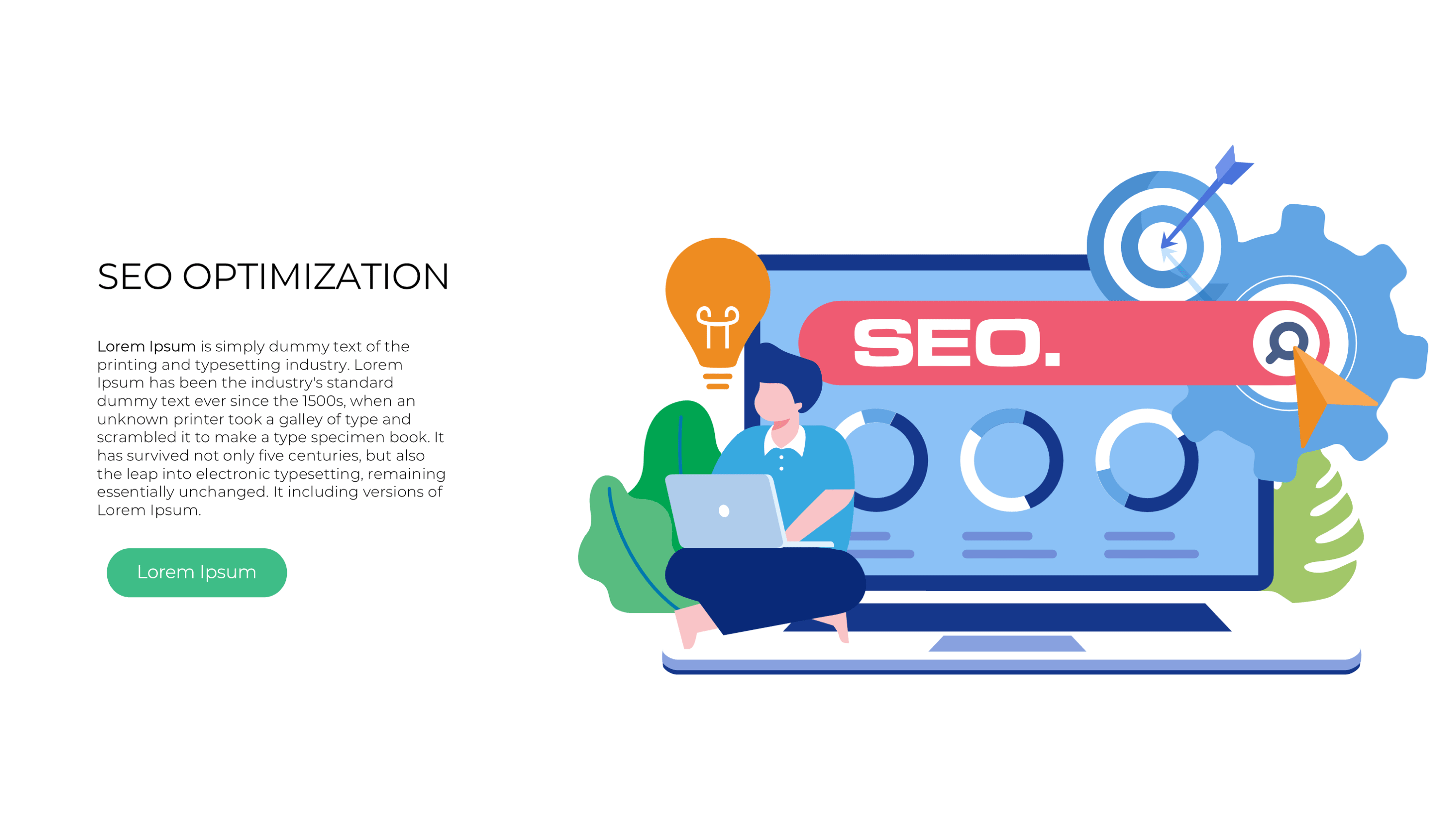 Digital Marketing & SEO Template PowerPoint: Online Marketing Slides - SlideIno