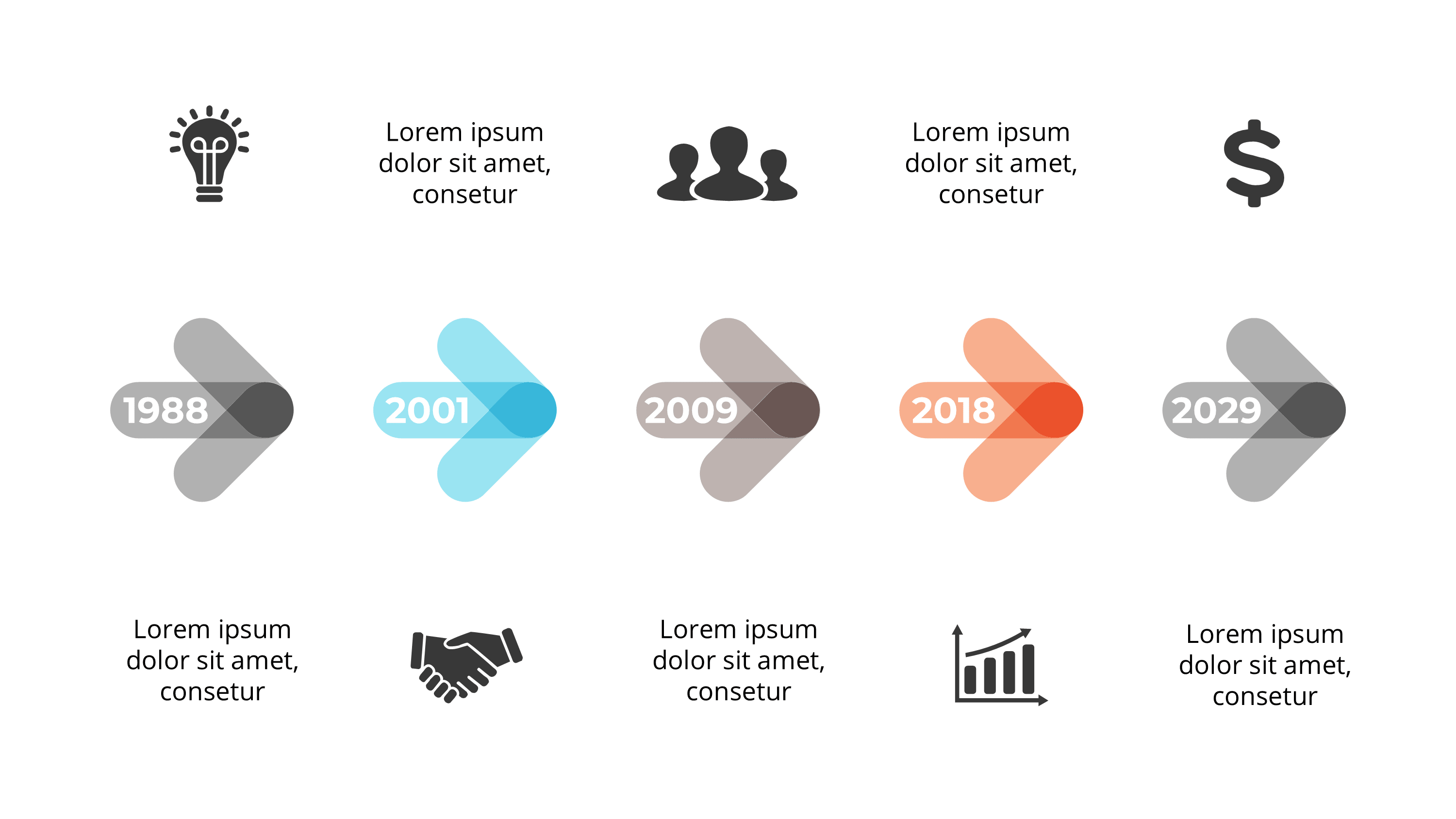 Historical Timeline & Company Milestone Templates for PowerPoint - SlideIno