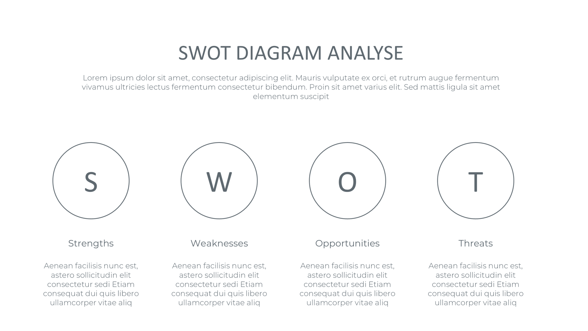Minimalist SWOT PowerPoint Template: Modern Clean Design for Strategy Slides - SlideIno
