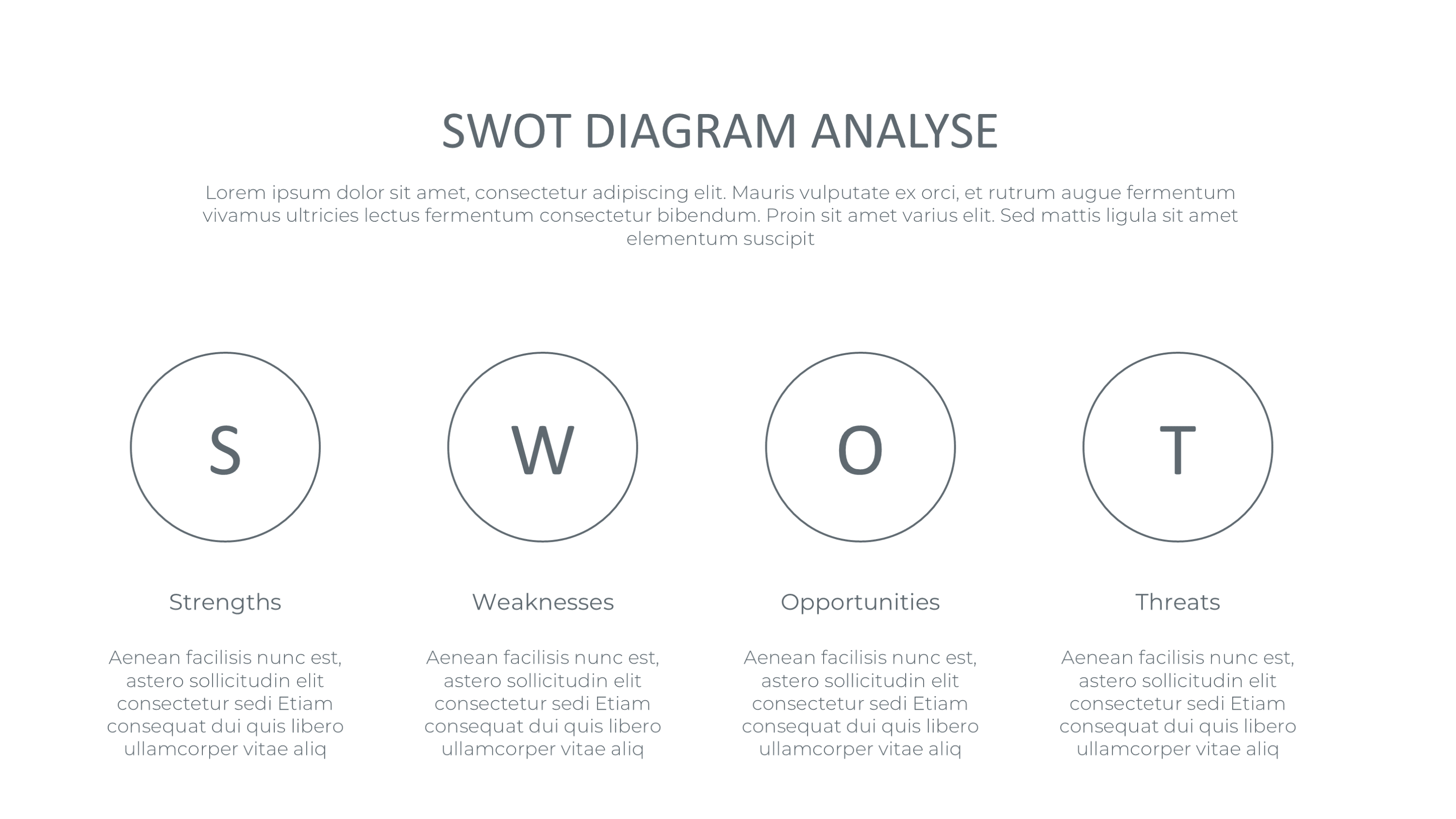 Minimalist SWOT PowerPoint Template: Modern Clean Design for Strategy Slides - SlideIno
