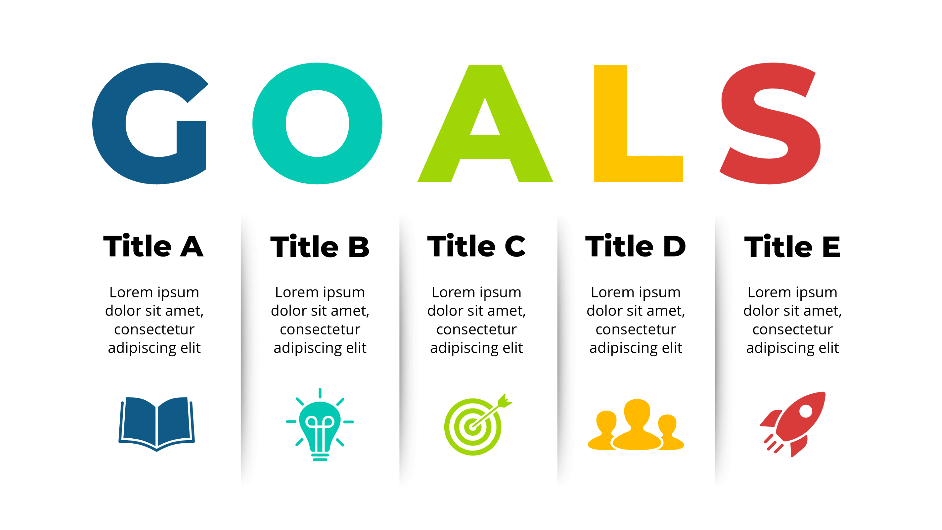 Mission, Vision & Goals Slide Templates for Pitch Decks (PowerPoint) - SlideIno