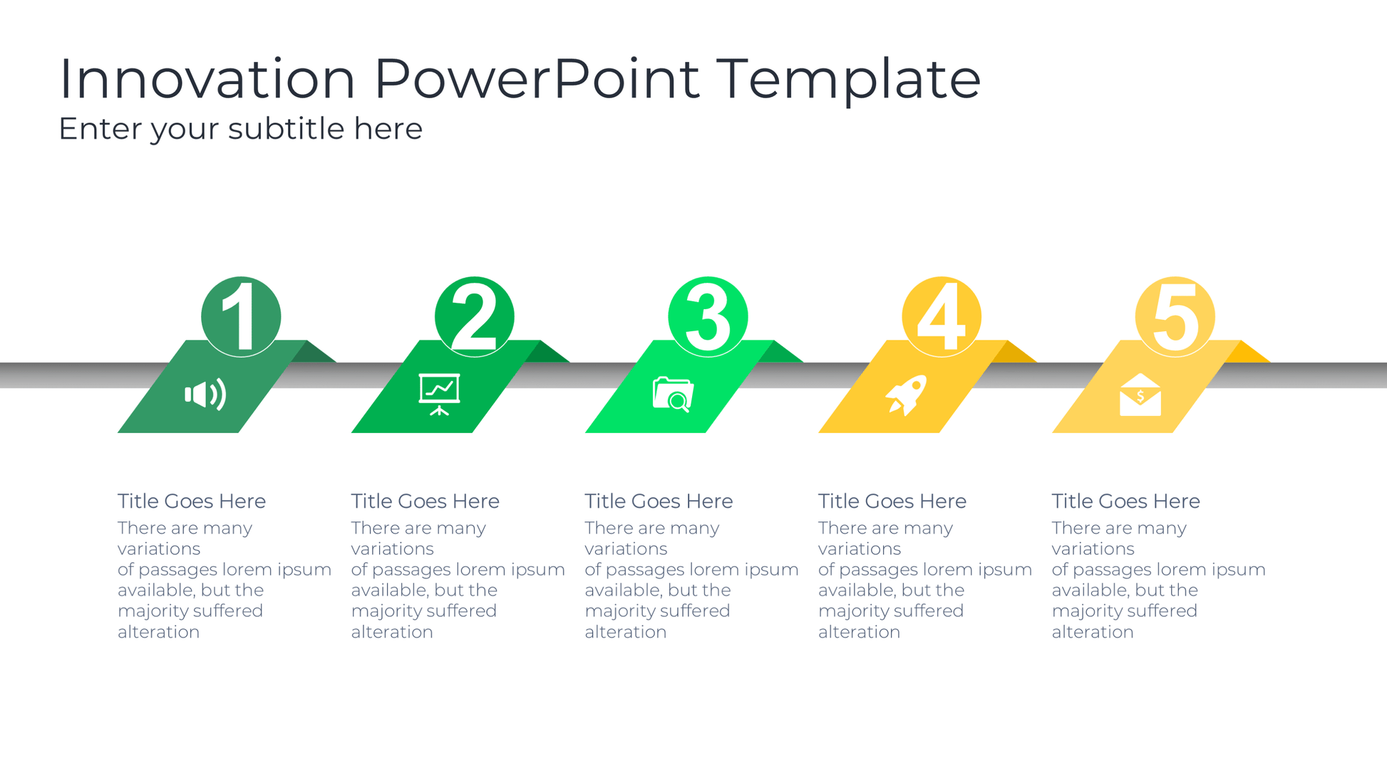 Project Portfolio PowerPoint Template — PMO View - SlideIno