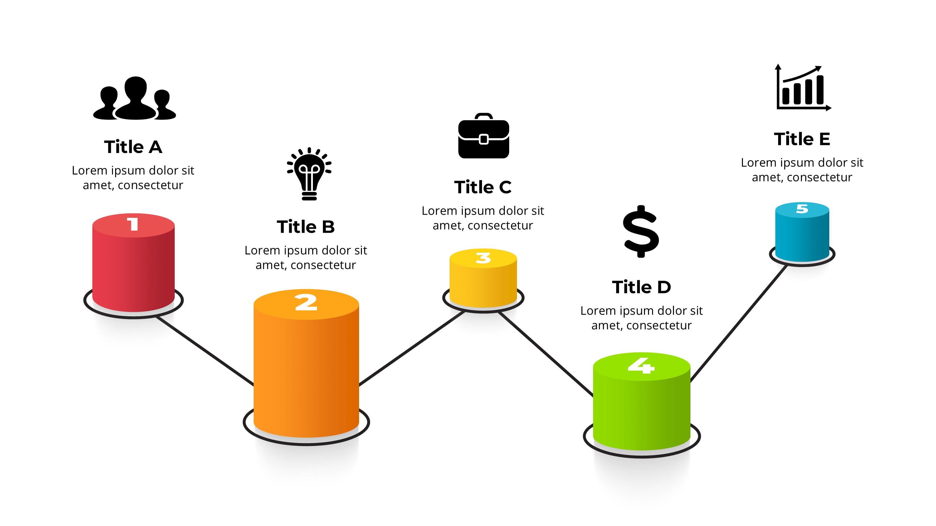 Project Timeline Template: Process Steps & Milestones for PowerPoint - SlideIno