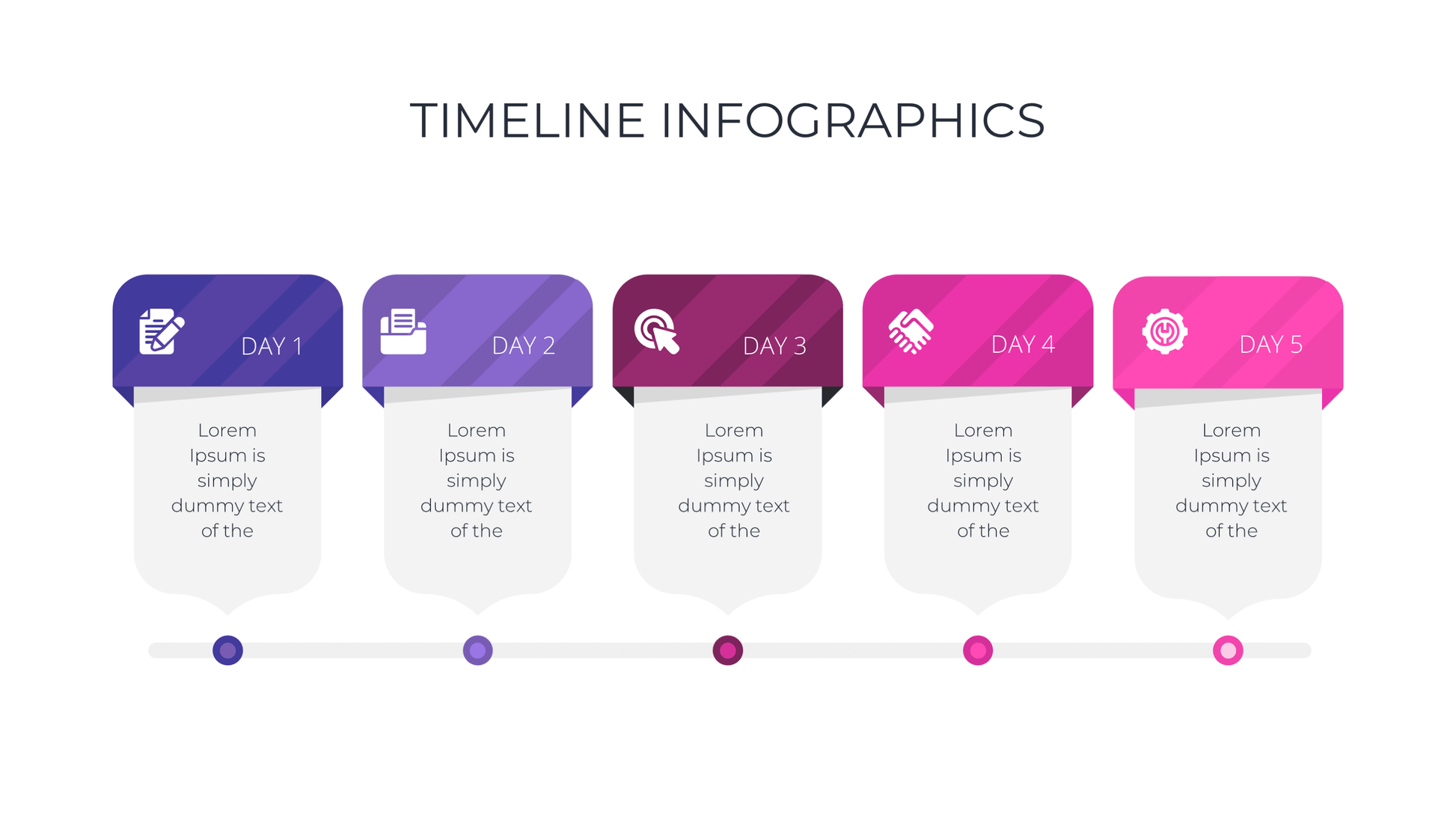 Project Timeline Template: Process Steps & Milestones for PowerPoint - SlideIno