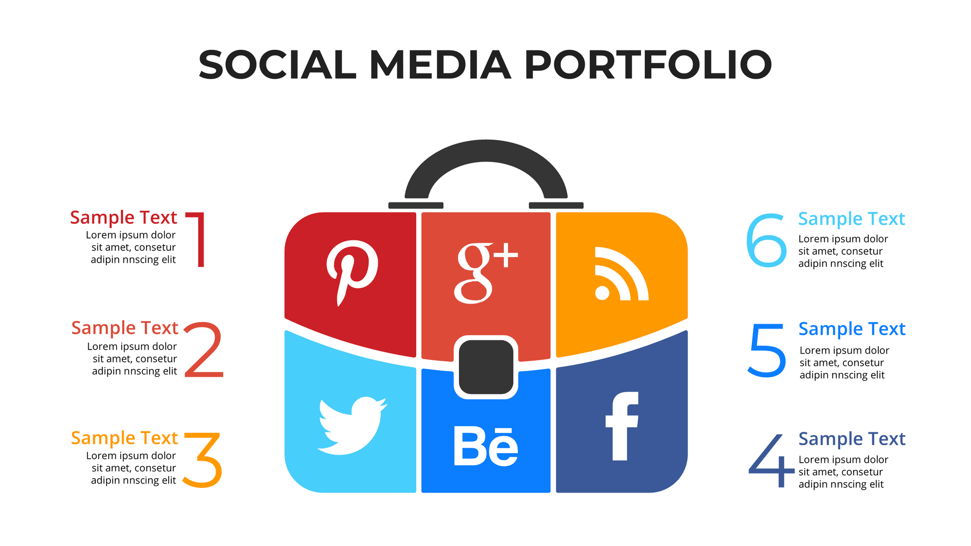 Social Media Strategy Template PowerPoint: Calendar & Audience Slides - SlideIno