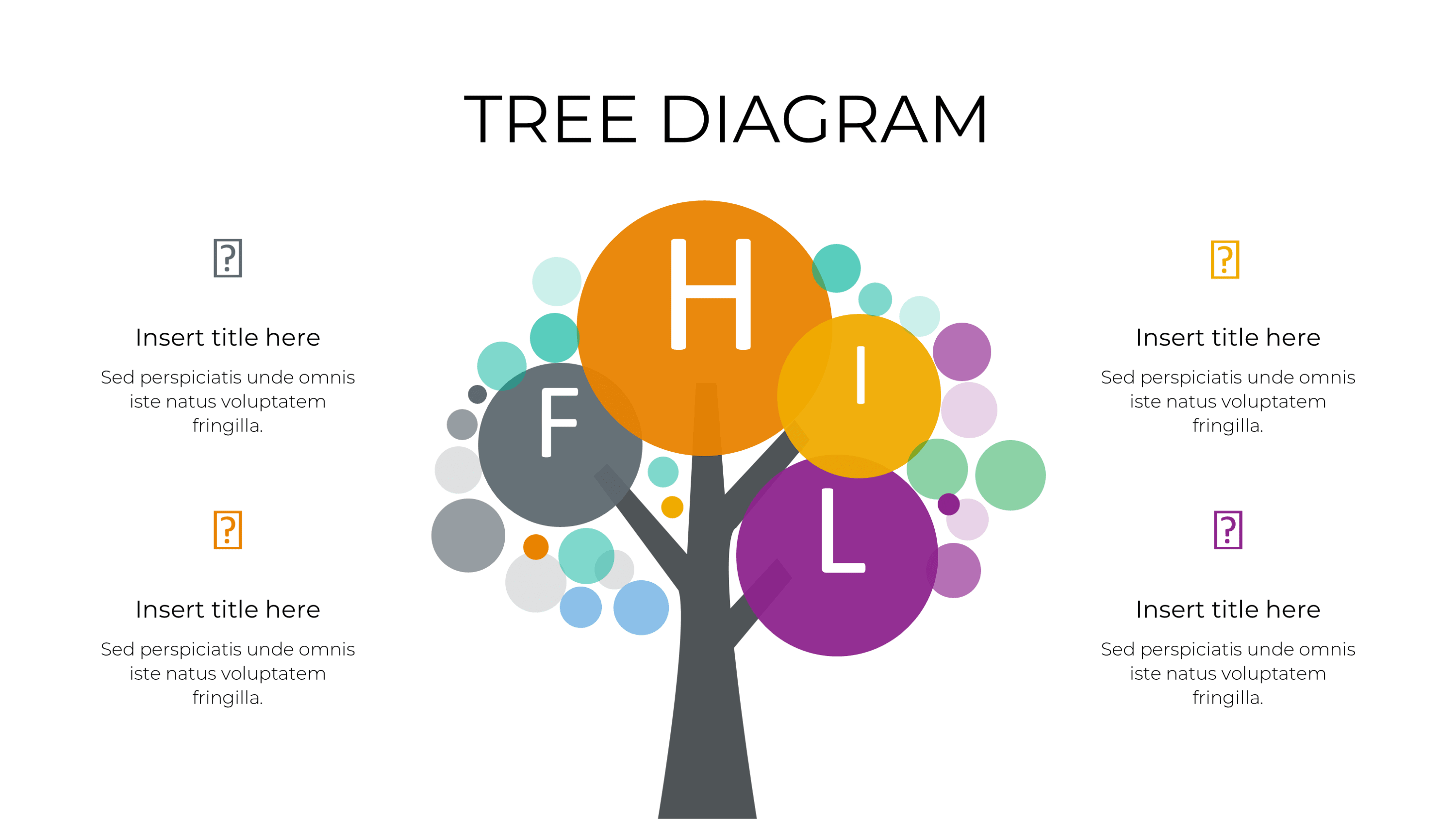 Tree Diagram & Org Chart PowerPoint Template - SlideIno