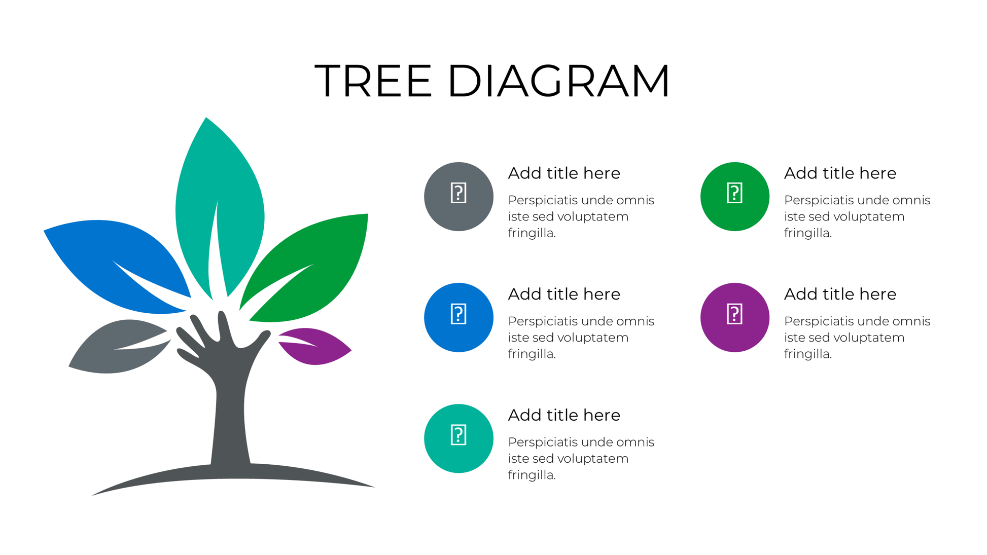 Tree Diagram & Org Chart PowerPoint Template - SlideIno