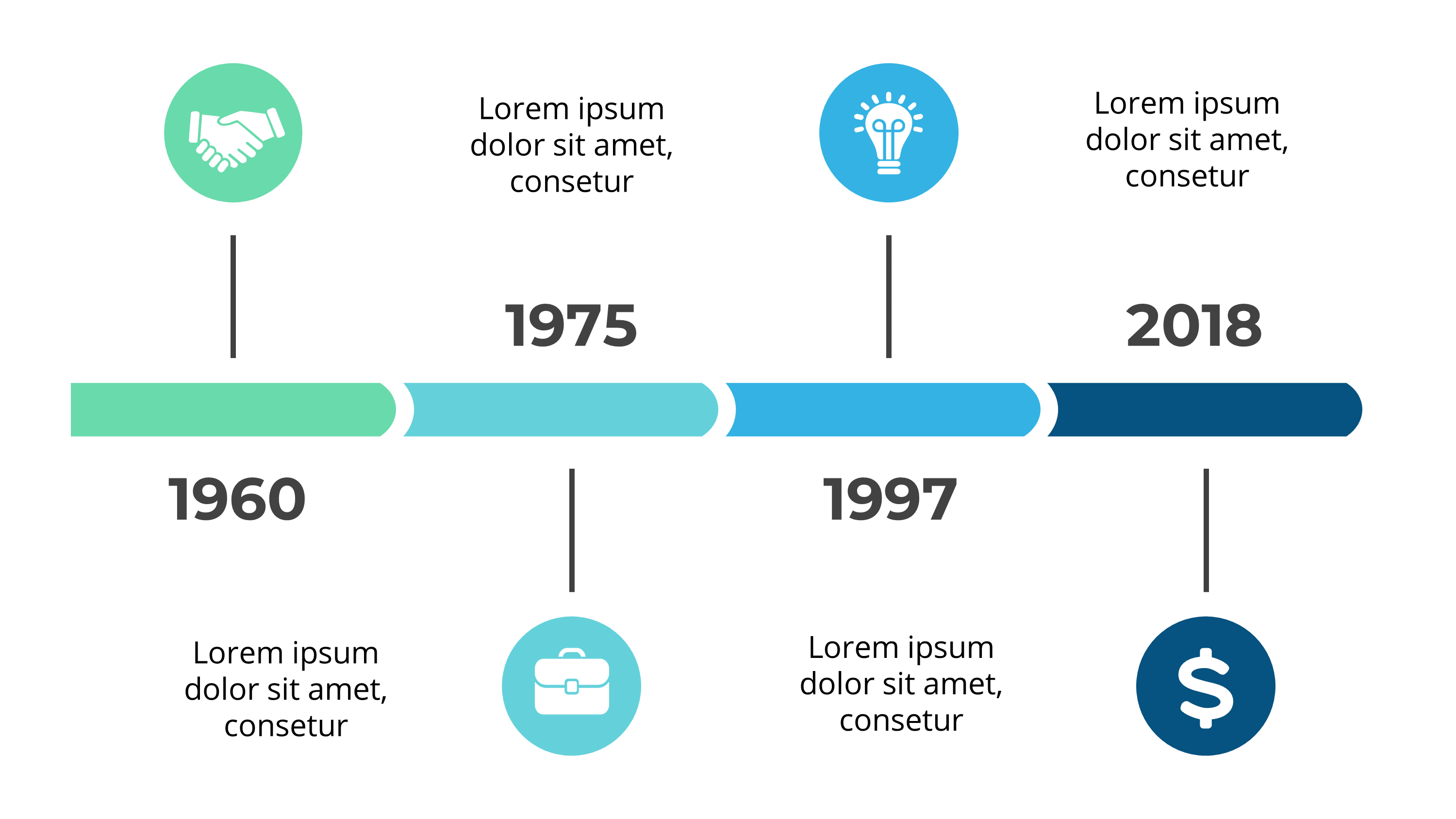 Vertical Timeline Template for PowerPoint: Side - Reading Layouts - SlideIno