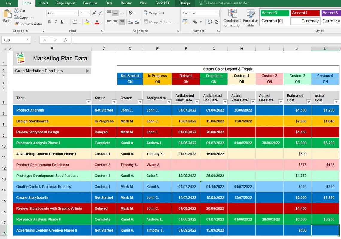 150+ Excel Templates - SlideIno
