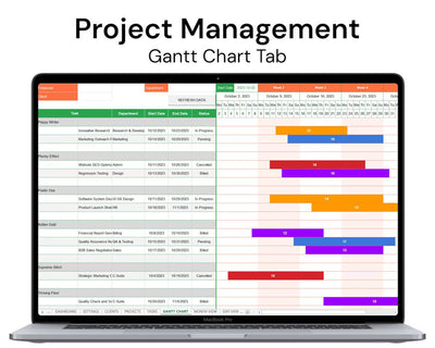 SLIDEINO™ - Projects Manager's Toolkit 5in1 Excel Templates Pack - SlideIno